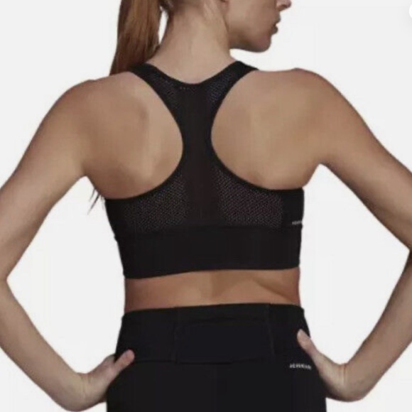 Adidas Women’s Leopard & Black Sports Bra Top - Size Small - Picture 2 of 5